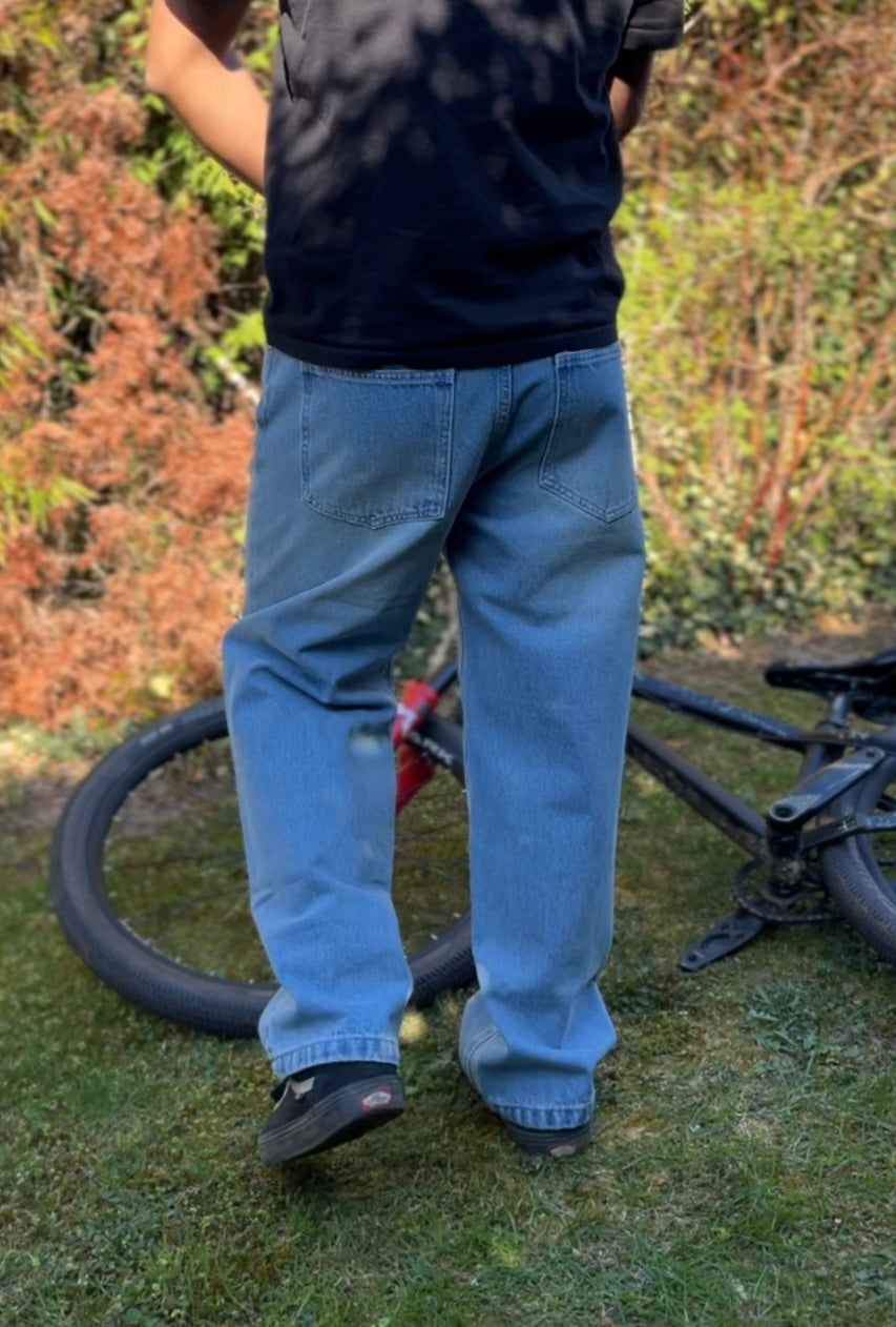 Blue Riding Pants with Zip Pockets (Pre-Order)