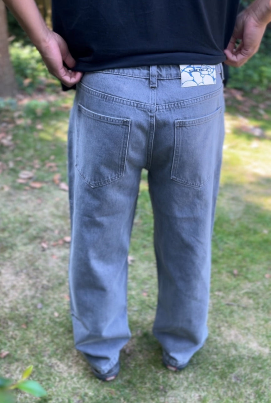 Gray Riding Pants with Zip Pockets