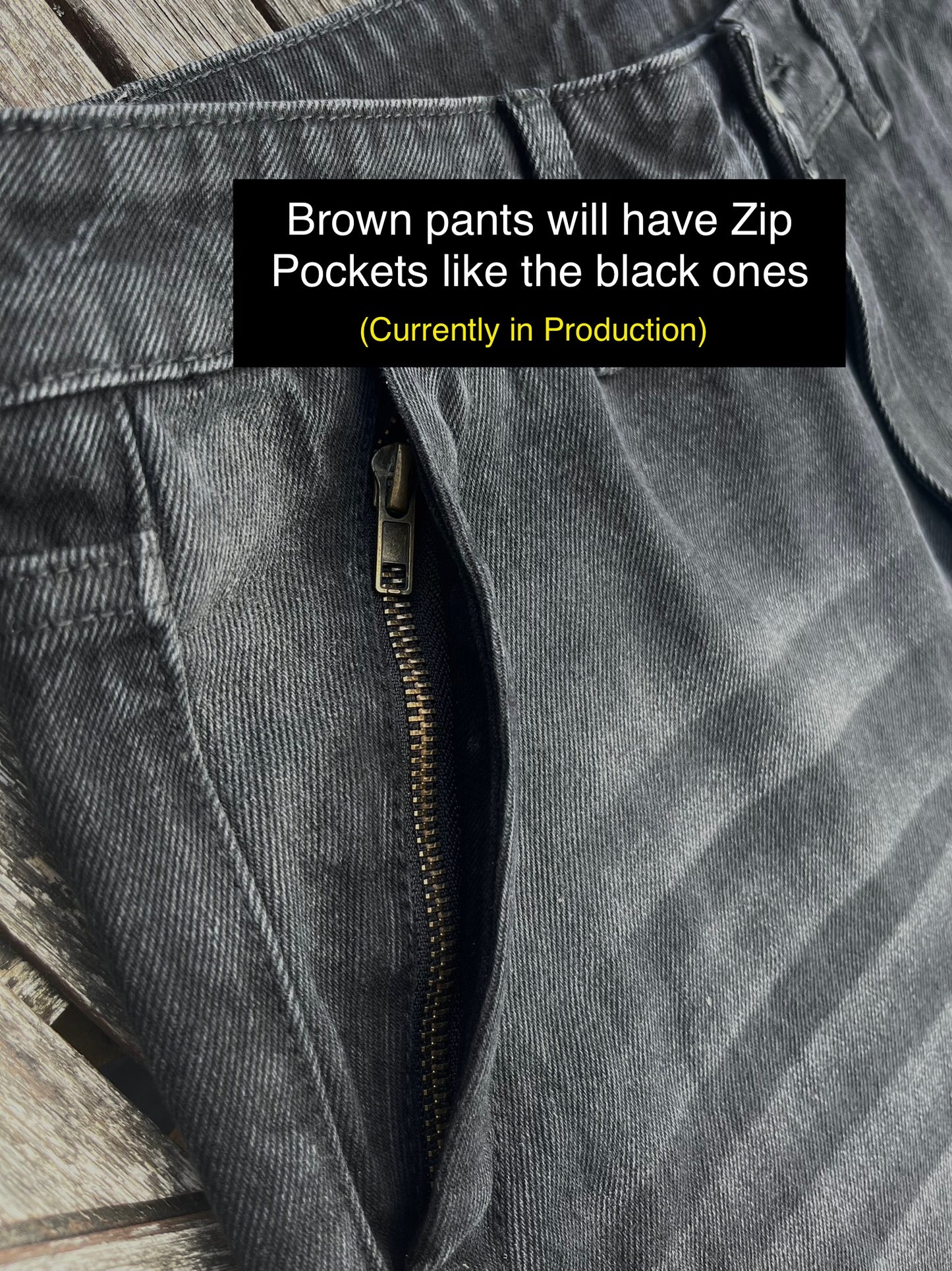 Brown riding pants with Zip Pockets (Pre-Order)