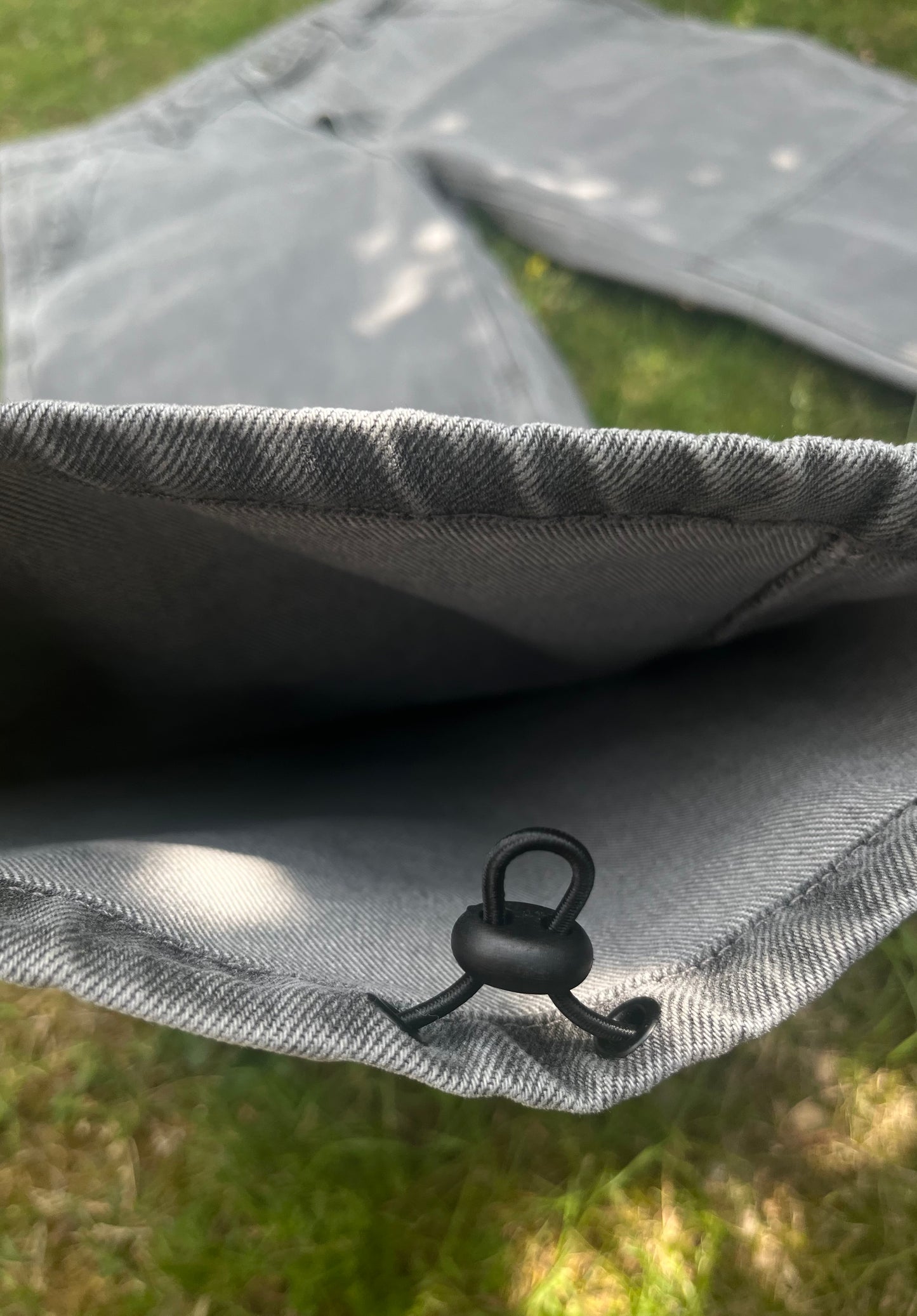 Gray Riding Pants with Zip Pockets