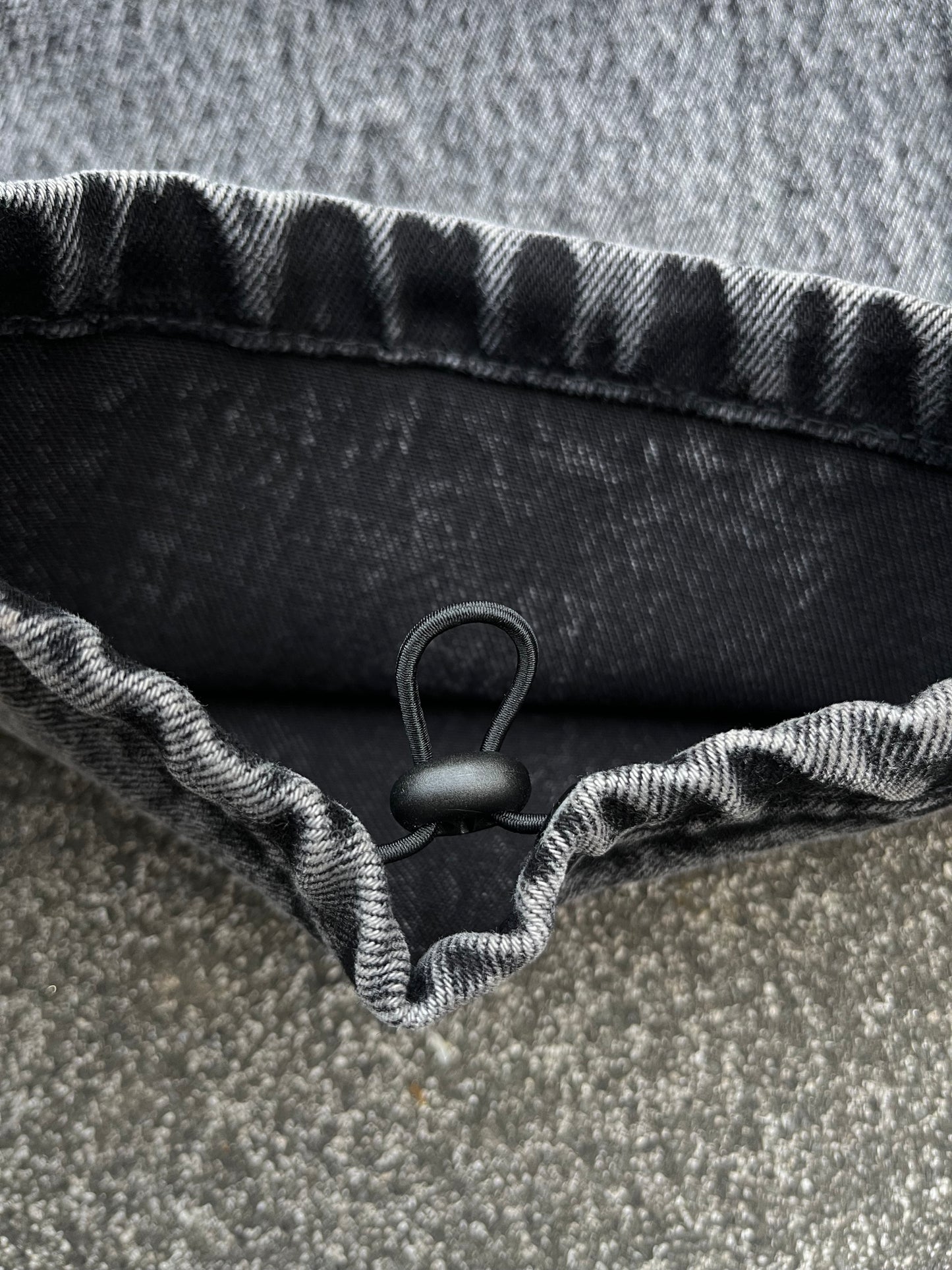 Washed gray MTB pants