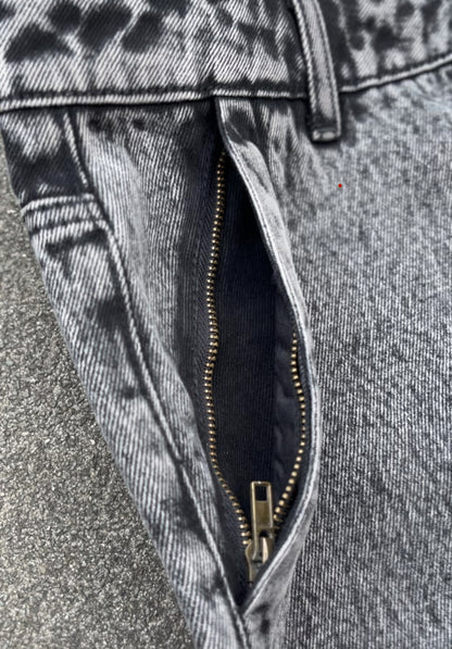 Washed gray MTB pants