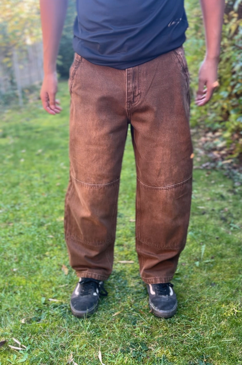 Brown riding pants with Zip Pockets