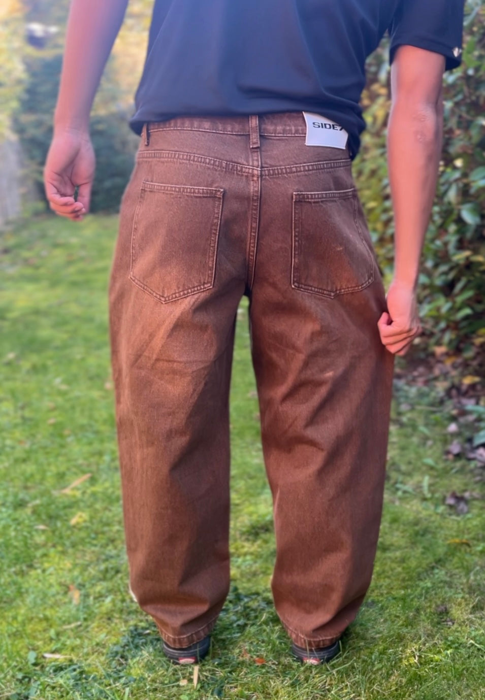Brown riding pants with Zip Pockets