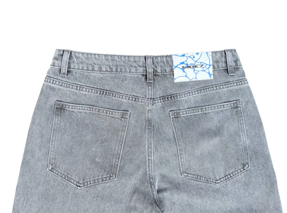 Gray Riding Pants with Zip Pockets