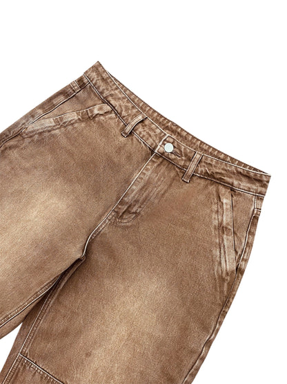 Brown riding pants with Zip Pockets