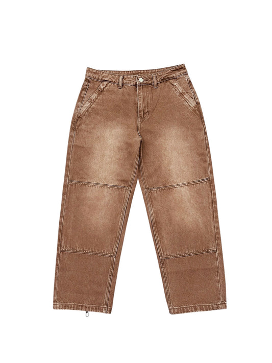 Brown riding pants with Zip Pockets