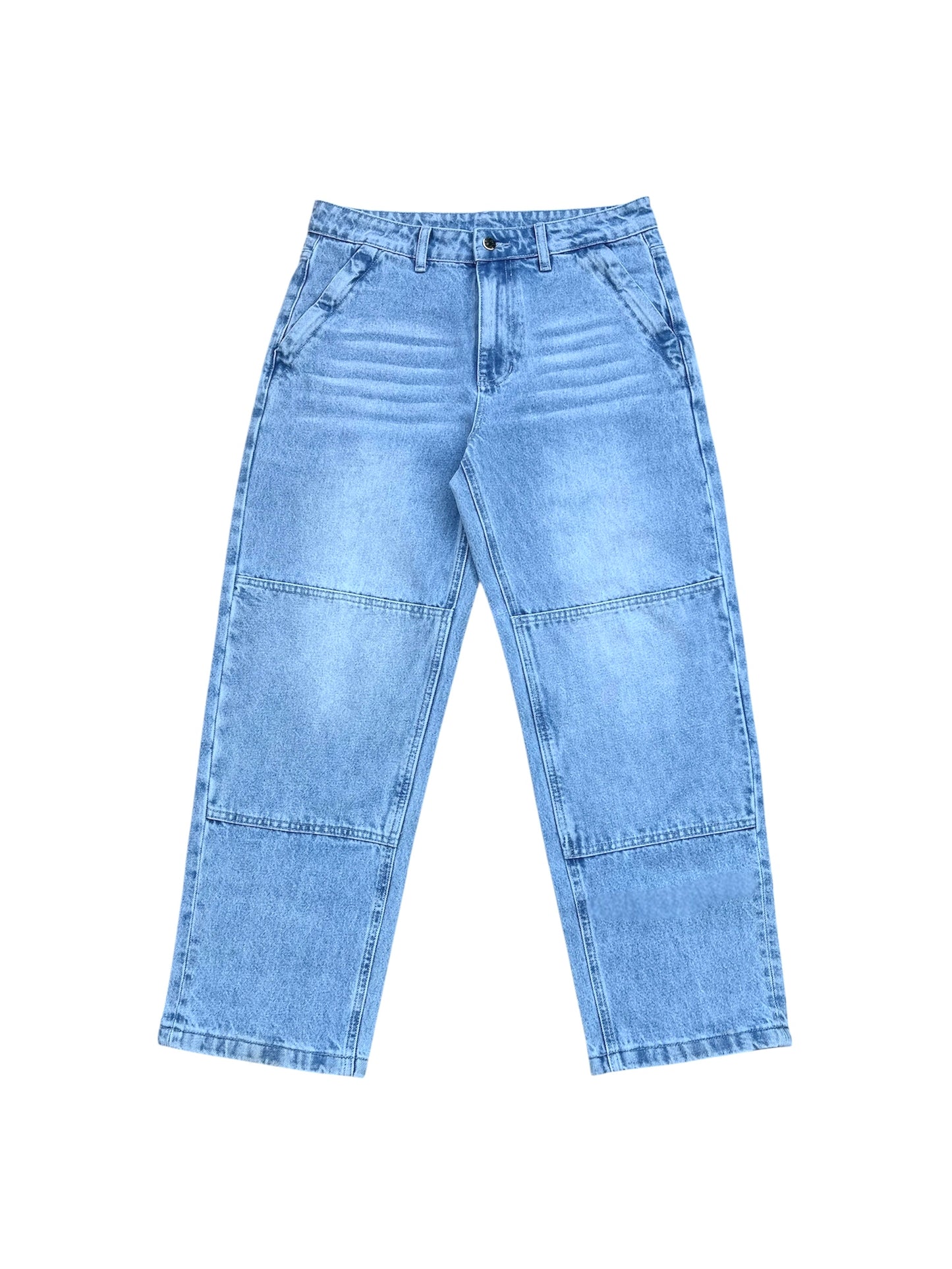 Blue Riding Pants with Zip Pockets