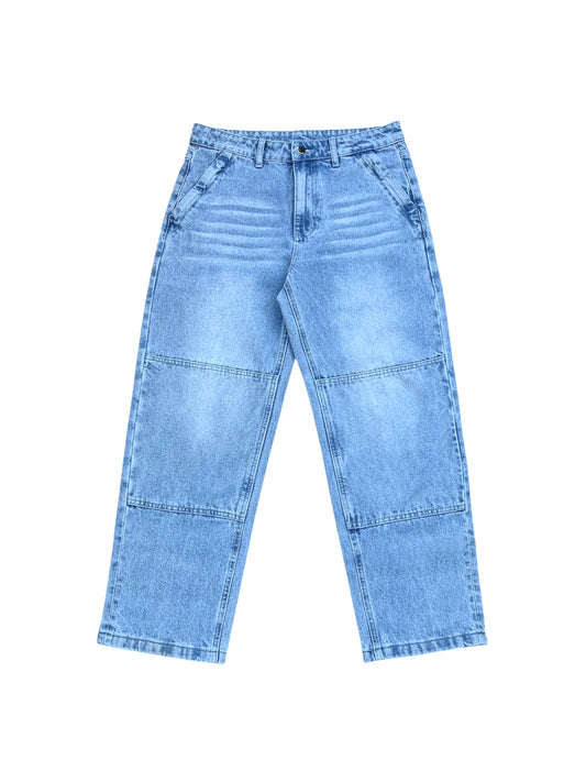 Blue Riding Pants with Zip Pockets