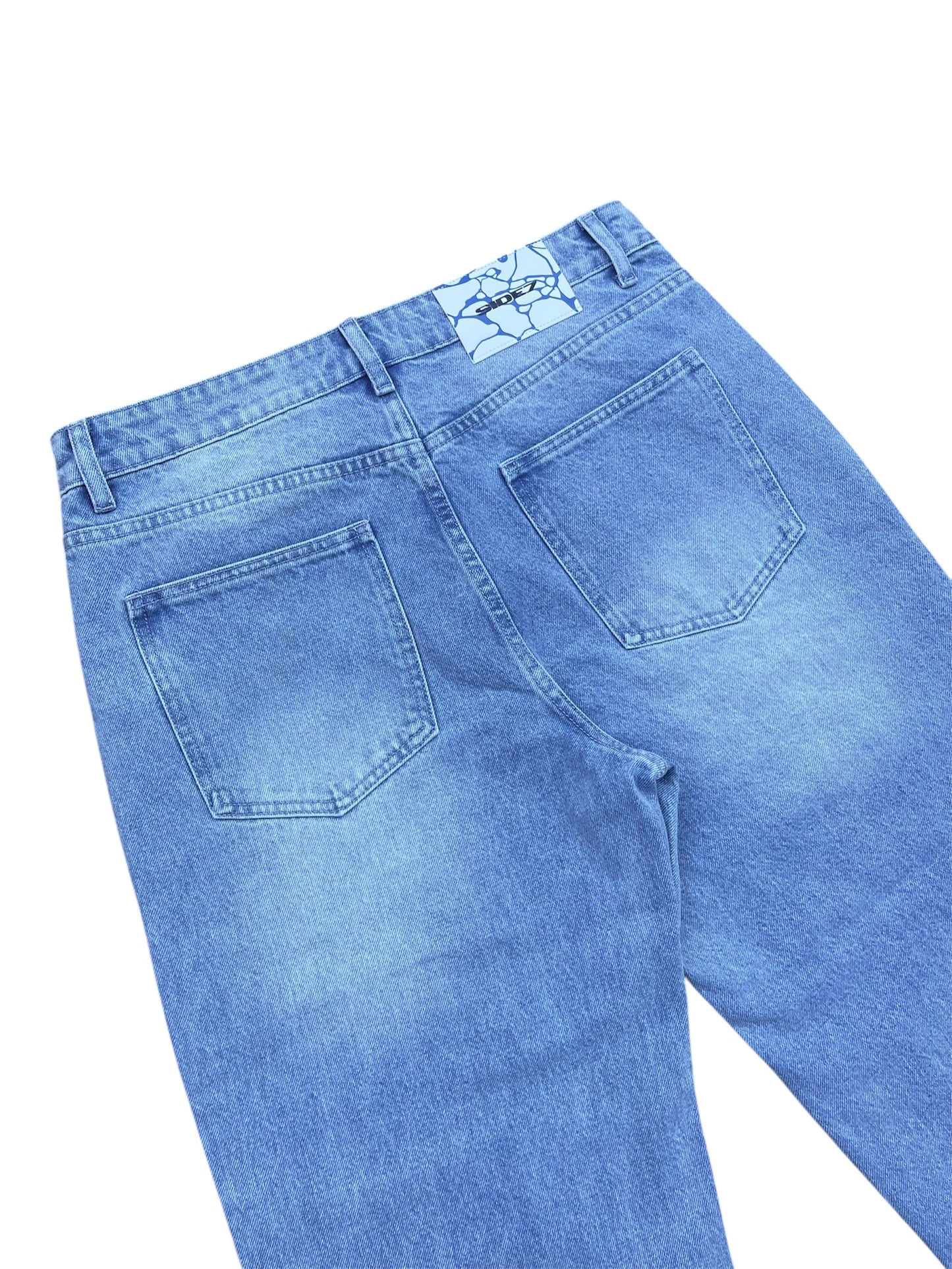 Blue Riding Pants with Zip Pockets
