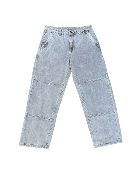 Gray Riding Pants with Zip Pockets