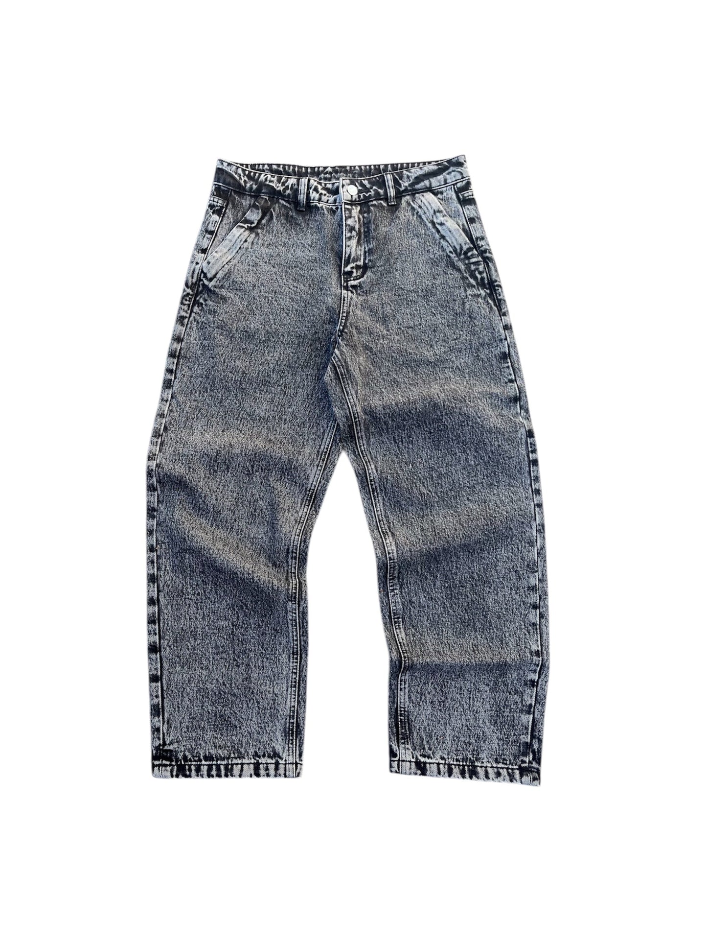 Washed gray MTB pants