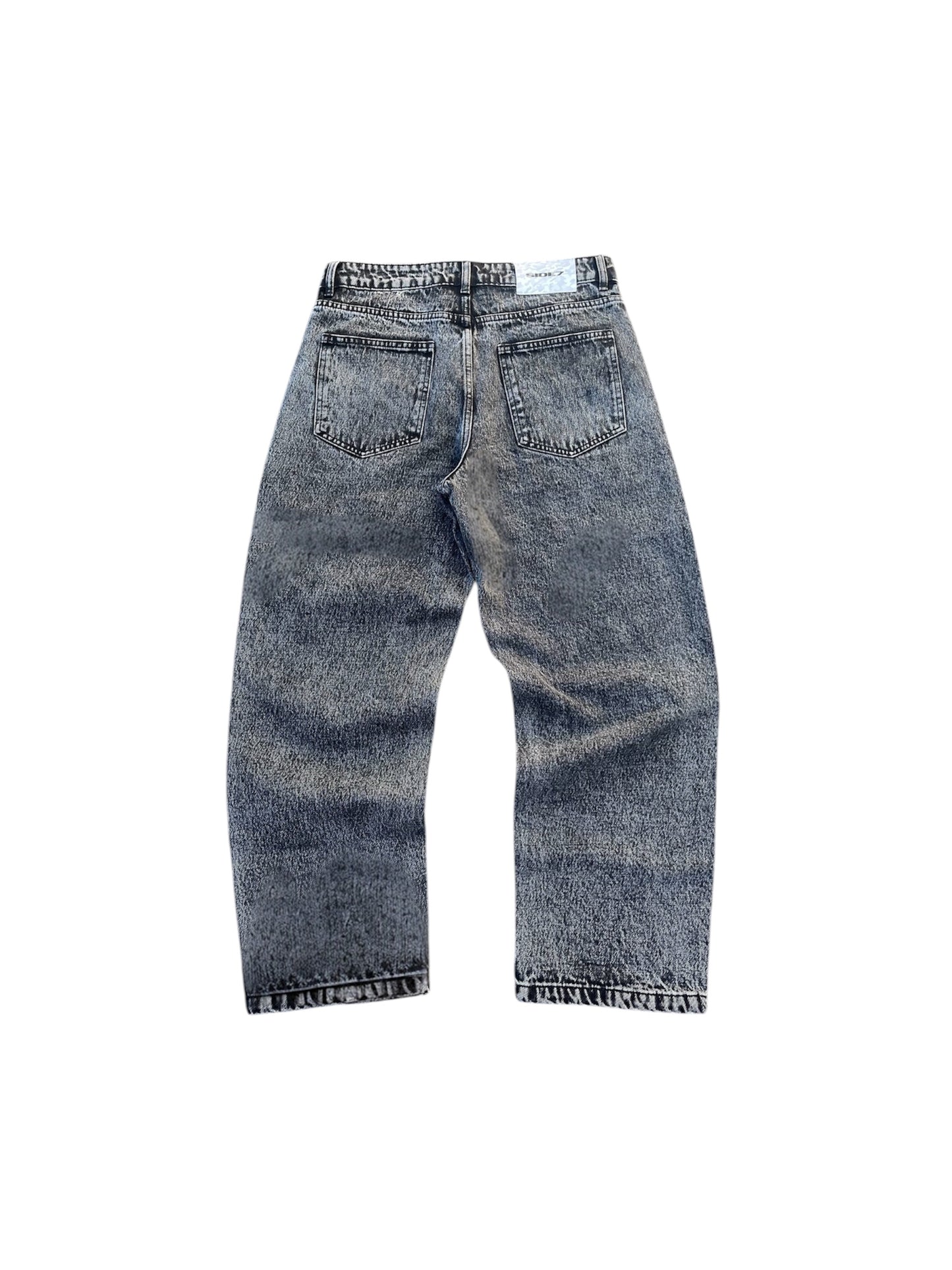 Washed gray MTB pants