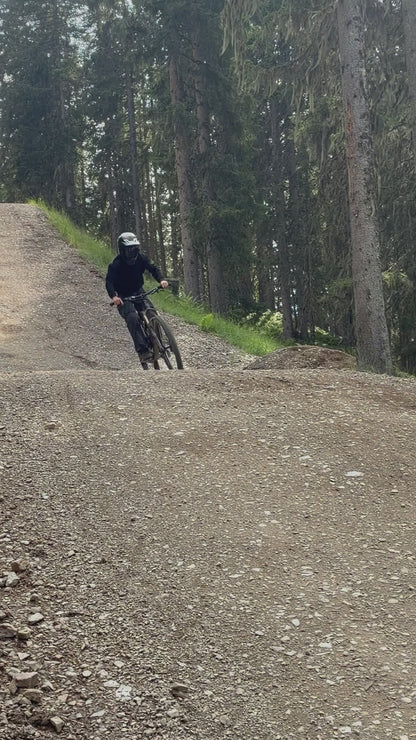 Washed gray MTB pants